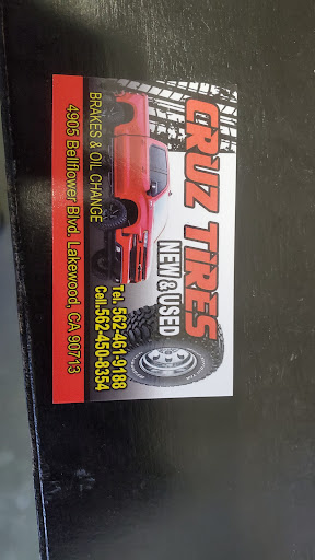 Cruz Tires - Tire Repair Shop & Changing Service, Quality & Affordable New Tires in Lakewood CA image