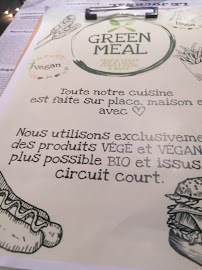 Green Meal à Marseille menu