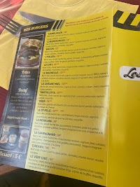 Camion Jaune le local à Pierre-Châtel menu