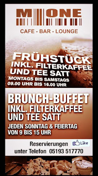 M-ONE Cafe-Bar Restaurant Schneverdingen à Schneverdingen menu