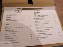Menu / carte de Zelle Bar & Kitchen à Neckarsulm