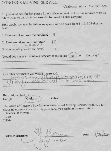 Moving and Storage Service «Congers Moving Services ODOT#165666», reviews and photos, 430 56th St, Springfield, OR 97478, USA