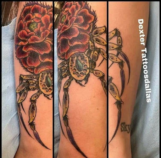 Explore bite mark tattoo ideas, creative tattoo ideas in Mckinney, available at Borrowed Time Fine Art Gallery Tattoo Shop