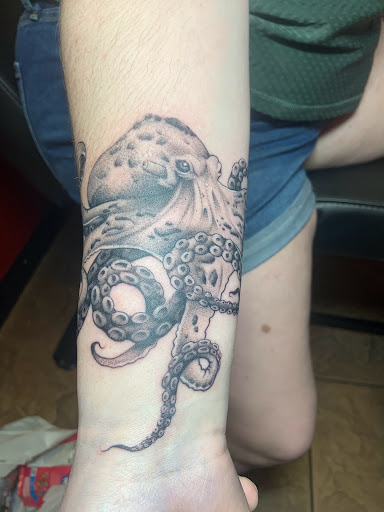 Explore sleeve filler tattoo ideas, creative tattoo ideas in Okeechobee, available at Muck City Tattoos & Piercings