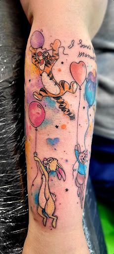 Explore halloween tattoo ideas for men, creative tattoo ideas in Benton, available at Spectrum Tattoo