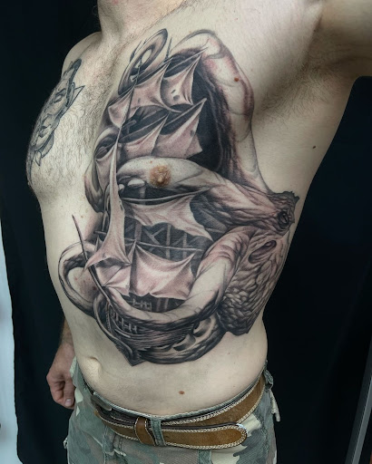 Explore car guy tattoo ideas, creative tattoo ideas in Virginia Beach, available at Studio Evolve