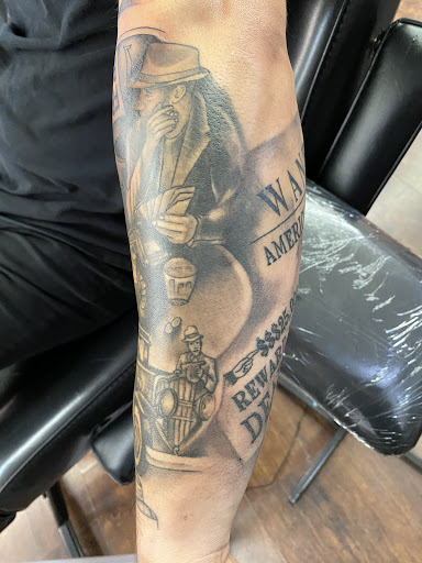 Explore us flag tattoo ideas, creative tattoo ideas in Tacoma, available at Garfield Street Tattoo Co
