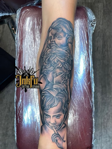 Explore mens hand tattoo ideas, creative tattoo ideas in Omaha, available at Inkfu Tattoo Studio