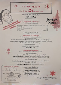 Restaurant Restaurant - Le Saint Moritz (Le Corbier) à Villarembert - menu / carte
