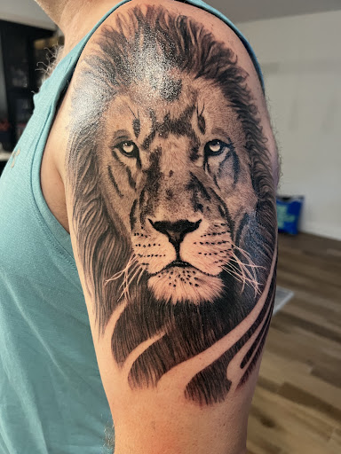 Explore memorial tattoo ideas for guys, creative tattoo ideas in Weatherford, available at 1ST REVELATION TATTOO