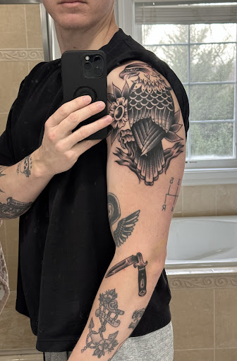 Explore religious cross tattoo ideas, creative tattoo ideas in Derwood, available at Tattoo Paradise