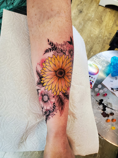 Explore musical tattoo ideas, creative tattoo ideas in Kalispell, available at Swindler Ink