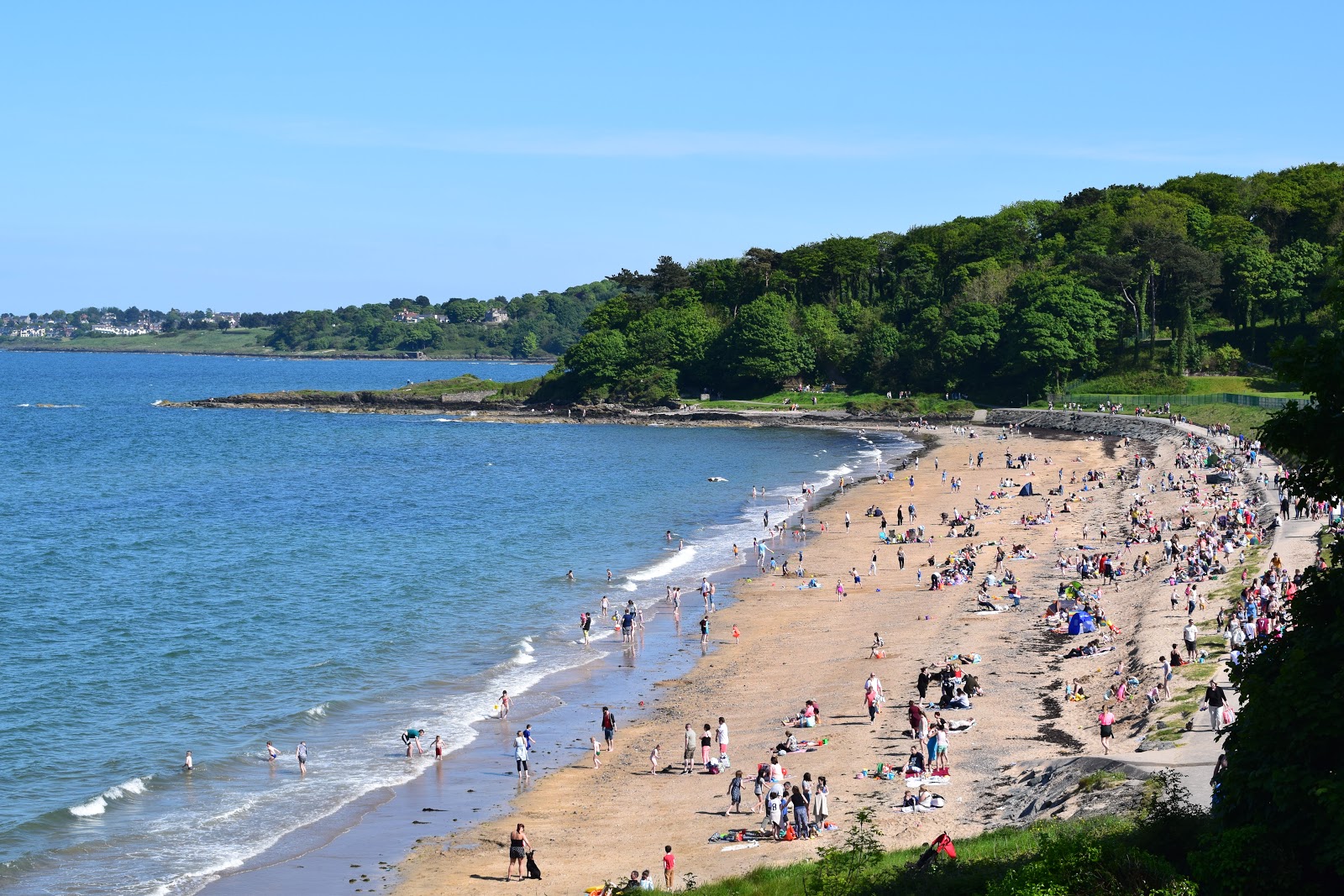 Foto af Crawfordsburn Beach med rummelig kyst