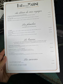 Restaurant familial Le Bar de la Marine à Bordeaux (la carte)