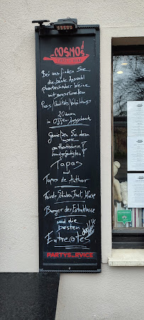 Cosmo's tapas&wine à Coburg menu