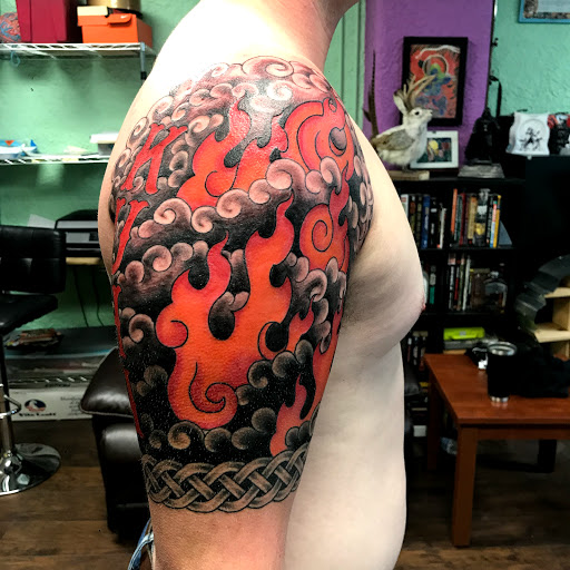 Explore paranormal tattoo ideas, creative tattoo ideas in San Angelo, available at Good Vibes Only Tattoo Studio