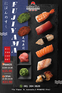 Restaurant FUJIYAMA à Pompei (le menu)