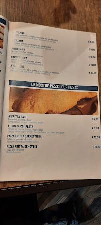A' Quartrian' Pizzeria à Naples menu