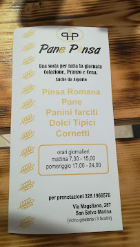 Pane e pinsa à San Salvo Marina menu