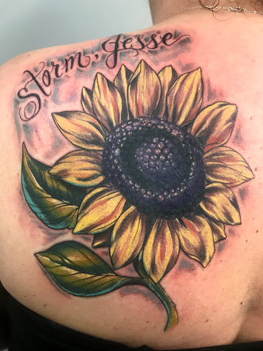 Explore outer space tattoo ideas, creative tattoo ideas in Easley, available at Amber Island Tattoo