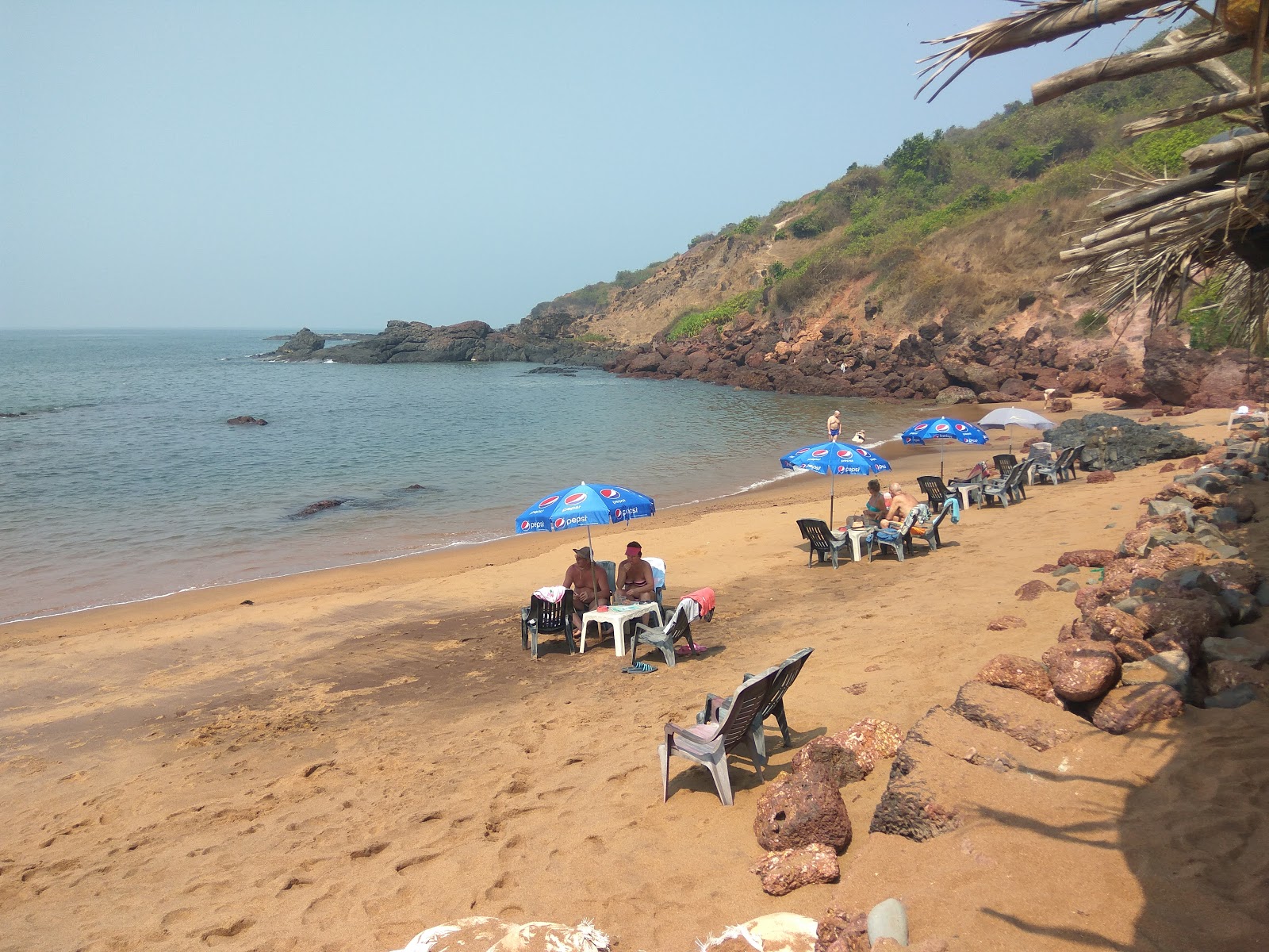 Photo de Baga Beach II avec l'eau turquoise de surface