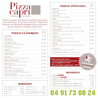 Pizzeria Pizza Capri Marseille à Marseille (la carte)