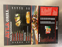 Kebab Aylin Grill à Gladbeck (le menu)