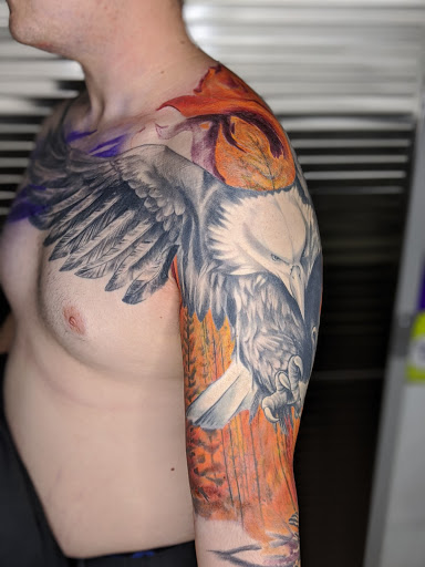 Explore female virgo tattoo ideas, creative tattoo ideas in Longmont, available at Sharkys Paradise