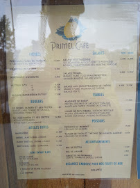 Restaurant français Primel Café à Plougasnou (le menu)