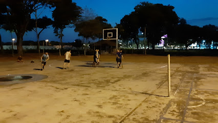 Public basketball court