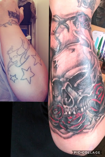 Explore country tattoo ideas for females, creative tattoo ideas in Roanoke, available at RailYard INK