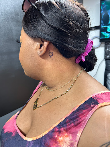 Explore dog portrait tattoo ideas, creative tattoo ideas in Dallas, available at 1044 Piercing Studio