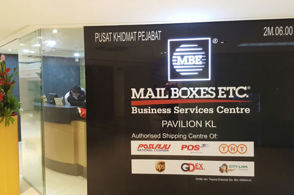 MBE Pavilion KL (MailBoxesEtc, FeDex, Aramex, Citylink, DHL Express, CJ Century, Shopee, DHLeCommerce, Drop Off, GDex POP Drop off, Lazada Return, Ninja Van, Printing, Photostat, offset printing, KL)