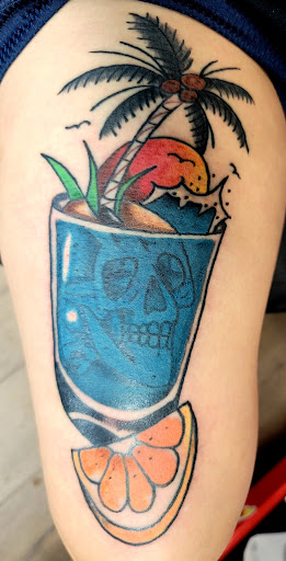 Explore postage stamp tattoo ideas, creative tattoo ideas in Ocala, available at SKIN STICKERS