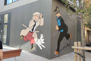 Mural Tintín, Milú i Haddock image