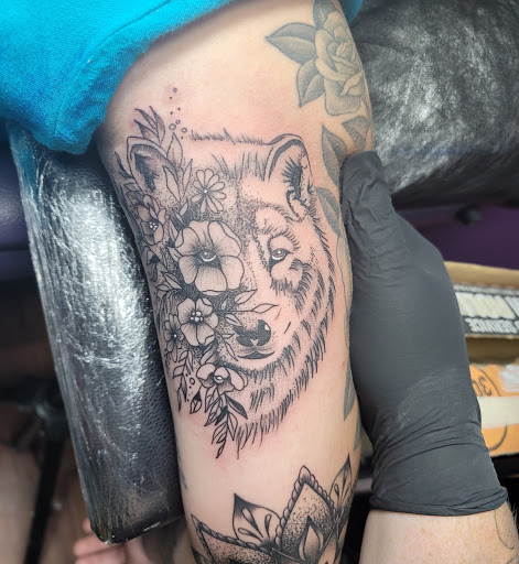 Explore warrior tattoo ideas for guys, creative tattoo ideas in Easley, available at Peach Pit Tattoo