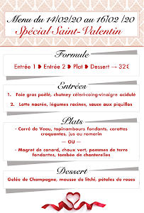 L'âme O' Restaurant à Béthune menu