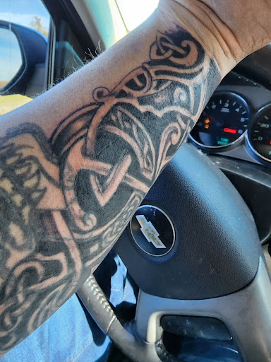 Explore tattoo words ideas for men, creative tattoo ideas in Spartanburg, available at Lucky Dice Tattoo Shop Spartanburg