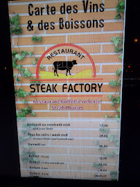 Steak factory à Saint-Brice-sous-Forêt menu