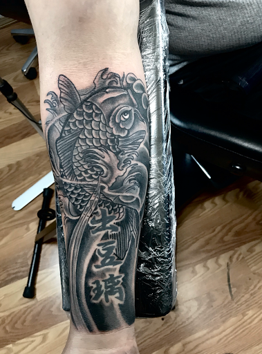 Explore thigh tattoo ideas for females, creative tattoo ideas in Silver City, available at Independent Ink Tattoo