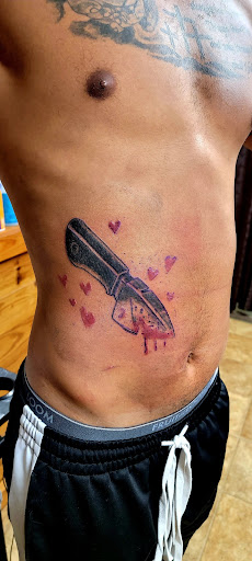 Explore freddy vs jason tattoo ideas, creative tattoo ideas in Conway, available at Primal Urge Tattoos