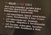 La Cuba à Neuwied menu