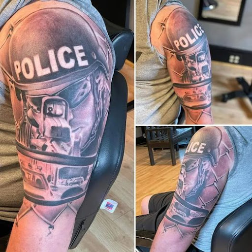 Explore tattoo ideas men sleeve, creative tattoo ideas in Omaha, available at Collective Hive Tattoo