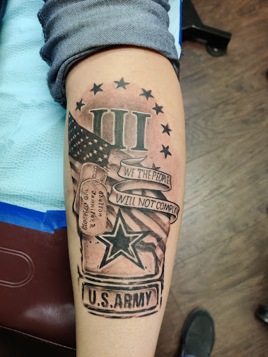 Explore married tattoo ideas, creative tattoo ideas in Tahlequah, available at Monochrome Ink