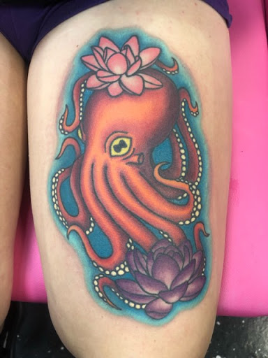 Explore army sleeve tattoo ideas, creative tattoo ideas in Utica, available at Beyond The Chair Tattoo Studio - Shelby Township