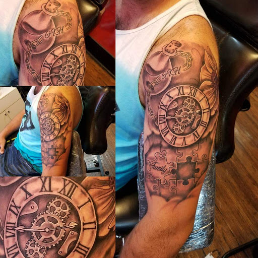 Explore brother and sister matching tattoos ideas, creative tattoo ideas in Noblesville, available at Mystic Images Tattoo Co.