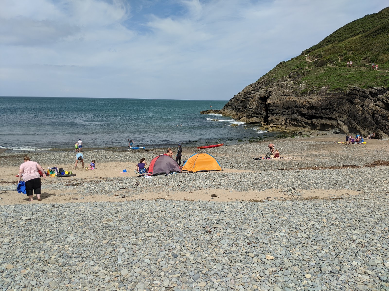 Foto van Nanternis beach met enigszins schoon niveau van netheid