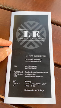 Menu du LE - Asian Cuisine & Sushi à Mainhausen