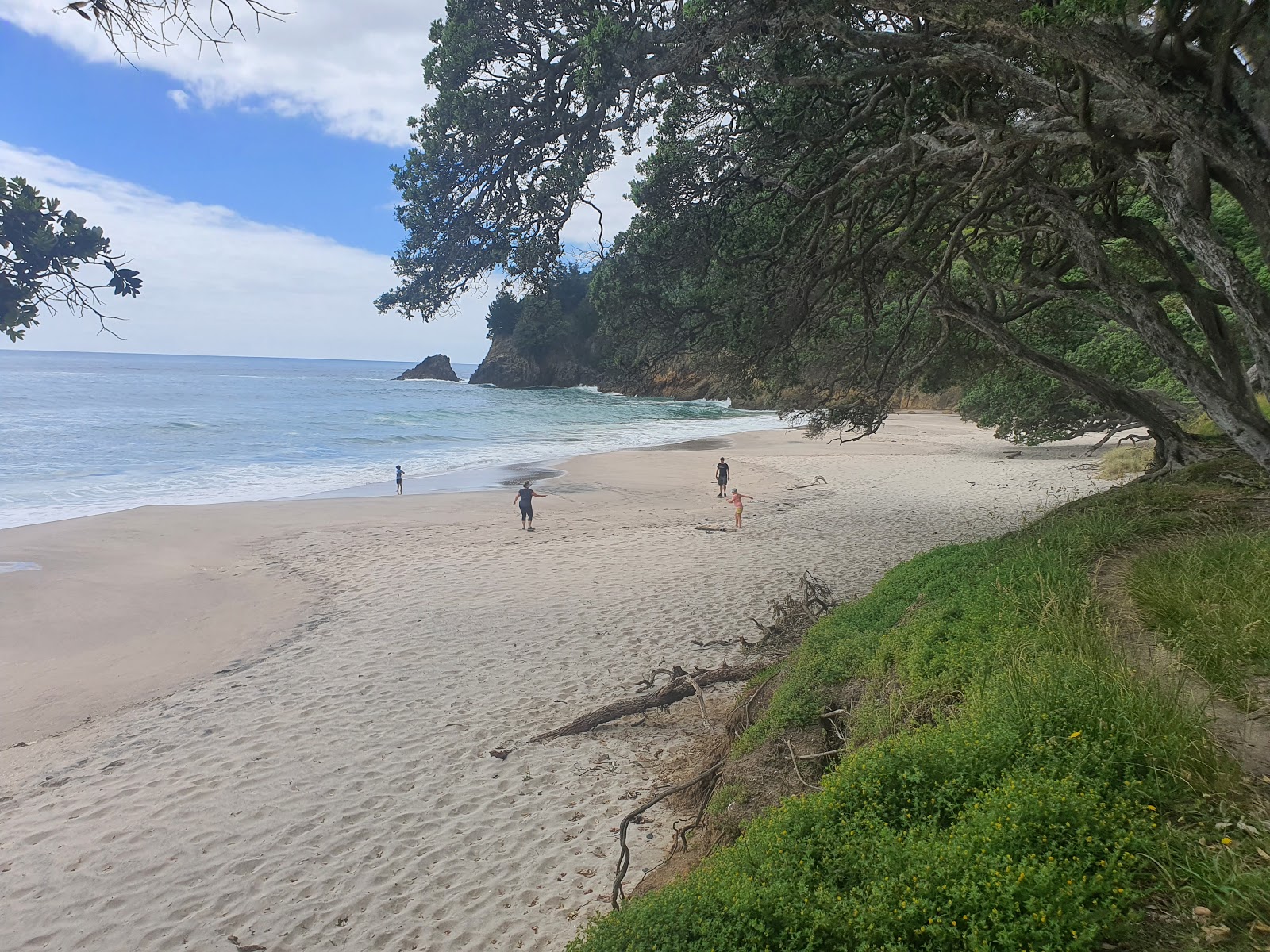 Orokawa Beach的照片 带有碧绿色纯水表面