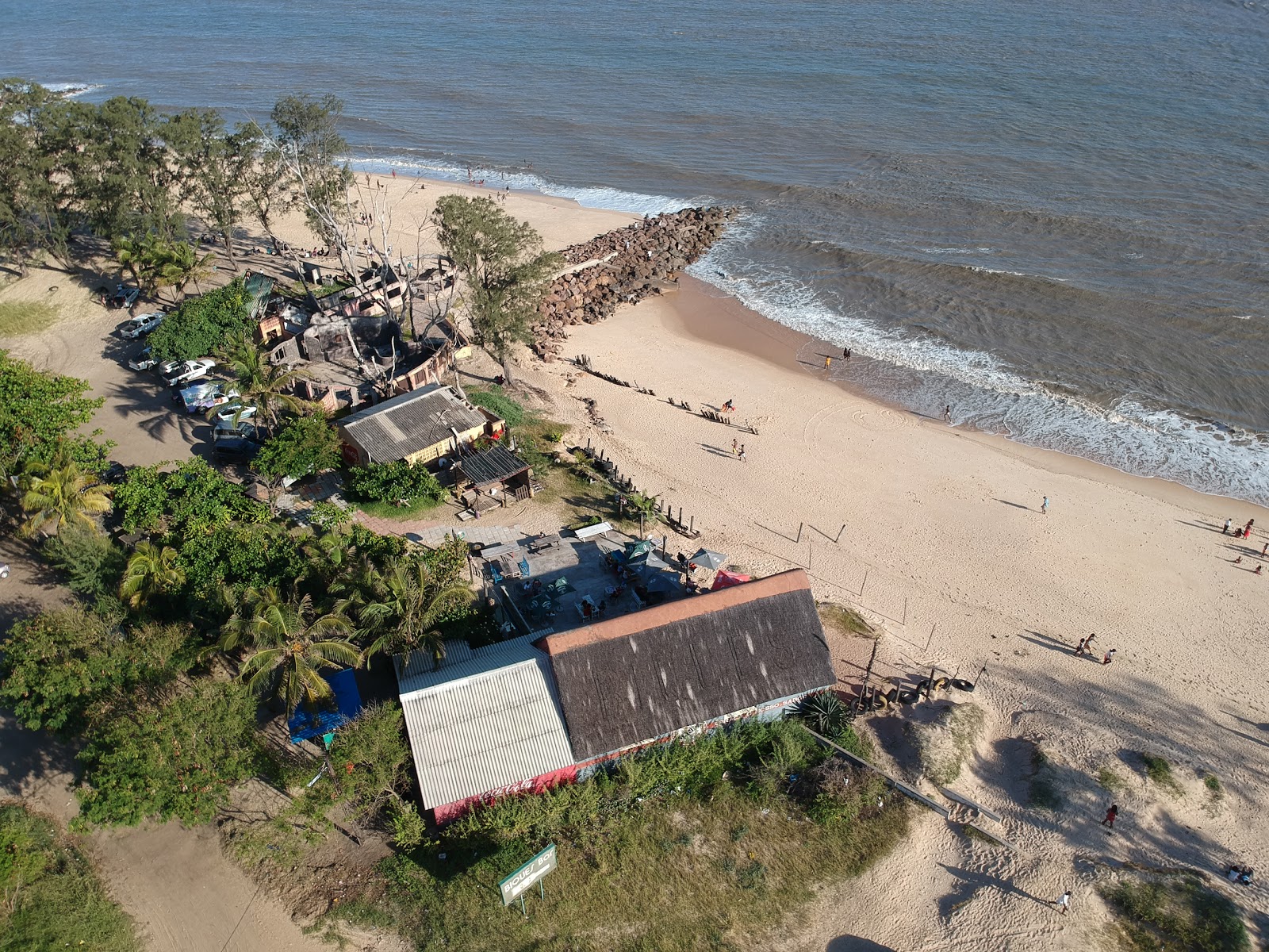 Beira Beach的照片 带有长直海岸